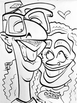 Live Traditional Caricature Sample